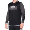 100 Percent R-Core X Long Sleeve Jersey - Foam/Black -Ride Shield Shop 100R CoreXJerseyBLKWHT 1