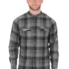 Cube Long Sleeve Work Shirt - Grey Check -Ride Shield Shop 11090 2