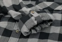 Cube Long Sleeve Work Shirt - Grey Check -Ride Shield Shop 11090 5