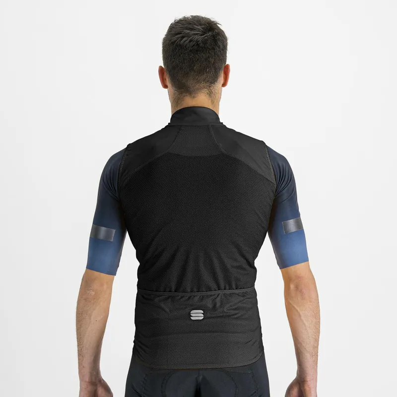 Sportful Pro Men's Windproof Vest - Black 5 Sportful Pro Men's Windproof Vest - Black - Image 3
