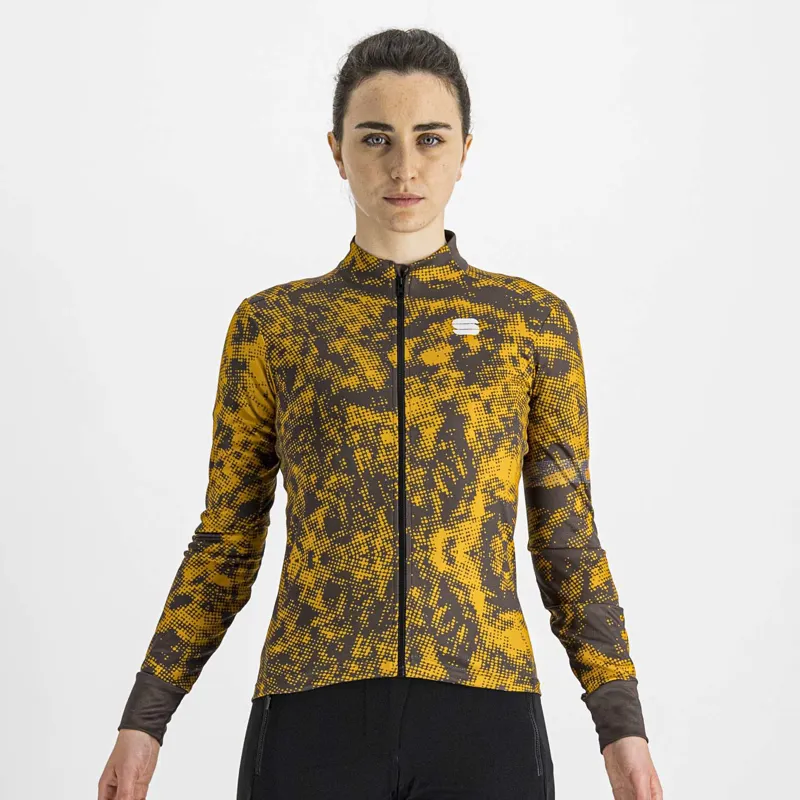 Sportful Escape Supergiara Women's Thermal LS Jersey - Cacao/Golden 7 Sportful Escape Supergiara Women's Thermal LS Jersey - Cacao/Golden - Image 5