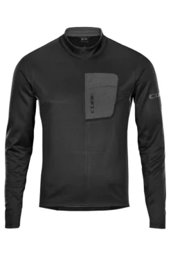 Cube ATX Full Zip Long Sleeve Jersey - Black -Ride Shield Shop 11471 1