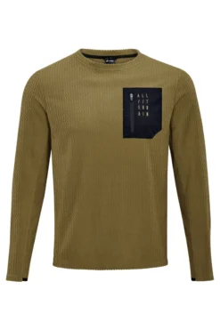 Cube ATX Fleece Men's Long Sleeve Jersey - Brown -Ride Shield Shop 12288 1