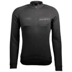 Scott RC Warm Men's Long Sleeve Jersey - Black/Sulphur Yellow -Ride Shield Shop 271569BLK 1
