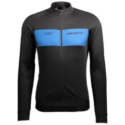 Scott RC Warm Men's Long Sleeve Jersey - Black/Sulphur Yellow -Ride Shield Shop 271569BLKGryBLU 1