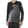 100 Percent R-Core X Men's Long Sleeve Jersey - Black/Slate Blue -Ride Shield Shop 40000 00000