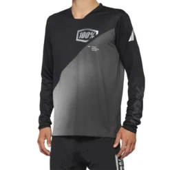 100 Percent R-Core X Men's Long Sleeve Jersey - Black/Slate Blue