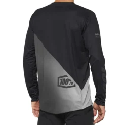 100 Percent R-Core X Men's Long Sleeve Jersey - Black/Grey -Ride Shield Shop 40000 00000 2