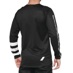 100 Percent R-Core Men's Long Sleeve Jersey - Black/White -Ride Shield Shop 40005 00010 2