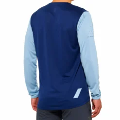 100 Ridecamp Men's Long Sleeve Jersey - Navy/Slate -Ride Shield Shop 40028 00005 2