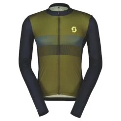 Scott RC Team 10 Men's Long Sleeve Jersey - Black/Sulphur Yellow -Ride Shield Shop 4031307512 1