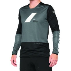 100 Percent R-Core X Long Sleeve Jersey - Vapor/Black -Ride Shield Shop 41002 052 1 1