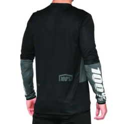 100 Percent R-Core X Long Sleeve Jersey - Charcoal/Black -Ride Shield Shop 41002 052 2