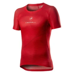 Castelli Pro Mesh Short Sleeve Base Layer - Red -Ride Shield Shop 452002820p 023 01 1400wx1400h