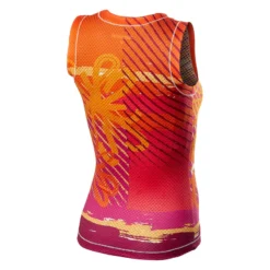 Castelli Pro Mesh Womens Sleeveless Base Layer - Orange Flower 8 Castelli Pro Mesh Womens Sleeveless Base Layer - Orange Flower -Ride Shield Shop 452007920p 997 02 1400wx1400h