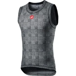 Castelli Pro Mesh Mens Sleeveless Base Layer - Black/White 8 Castelli Pro Mesh Mens Sleeveless Base Layer - Black/White -Ride Shield Shop CS21023BlackWhite