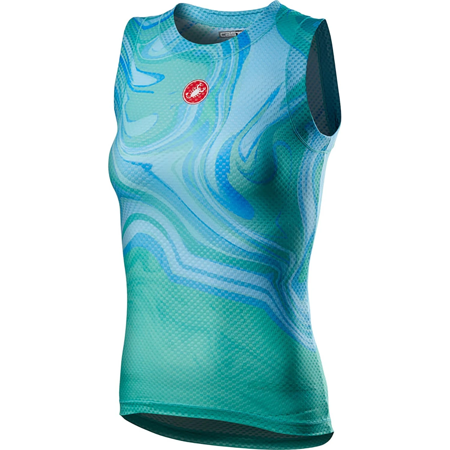 Castelli Pro Mesh Womens Sleeveless Base Layer - Azzurro Italia 3 Castelli Pro Mesh Womens Sleeveless Base Layer - Azzurro Italia