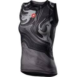 Castelli Pro Mesh Womens Sleeveless Base Layer - Saffron -Ride Shield Shop CS21060LightBlack 1