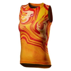 Castelli Pro Mesh Womens Sleeveless Base Layer - Azzurro Italia 11 Castelli Pro Mesh Womens Sleeveless Base Layer - Azzurro Italia -Ride Shield Shop CS21060Saffron 1