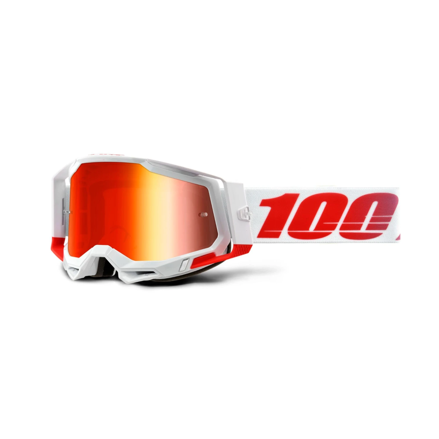 100 Racecraft 2 MTB Goggles - Black/Silver Mirror Lens 8 100 Racecraft 2 MTB Goggles - Black/Silver Mirror Lens - Image 6