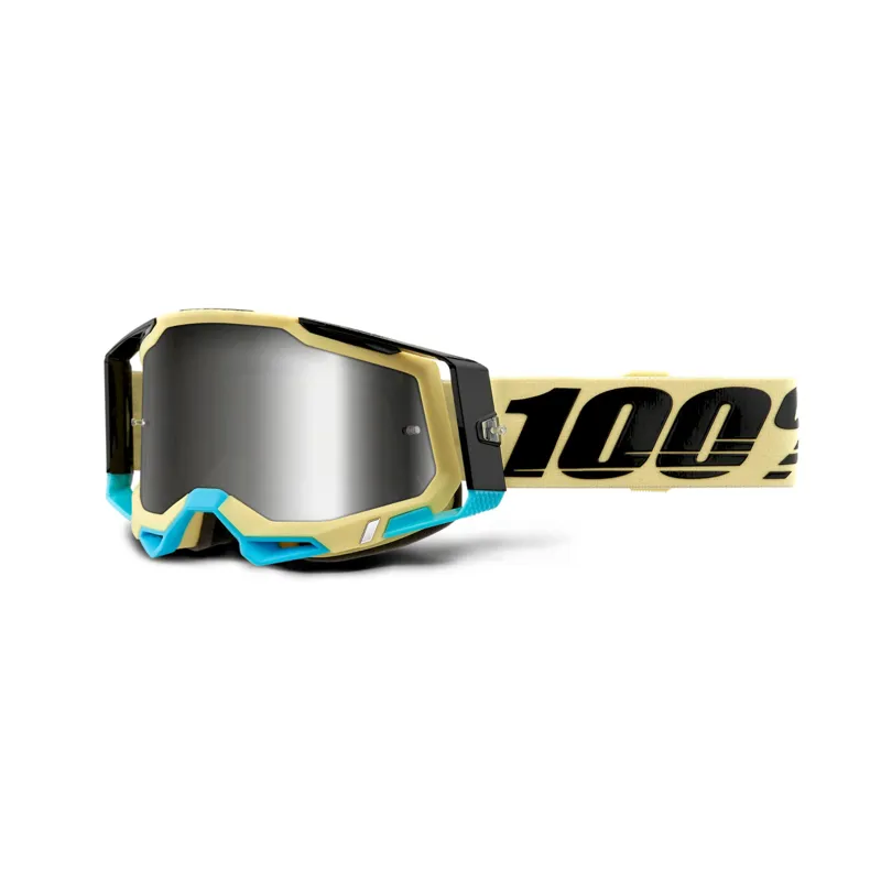 100 Racecraft 2 MTB Goggles - Yellow/Red Mirror Lens 3 100 Racecraft 2 MTB Goggles - Yellow/Red Mirror Lens