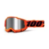 100 Percent Accuri 2 MTB Goggles - Orange/Silver Mirror Lens -Ride Shield Shop HP 50221 252 05