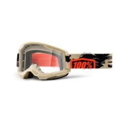 100 Percent Strata 2 MTB Goggles - Everest/Clear Lens -Ride Shield Shop HP 50421 101 10 7