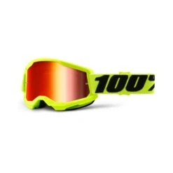 100 Percent Strata 2 MTB Goggles - Black/Silver Mirror Lens -Ride Shield Shop HP 50421 251 04 8