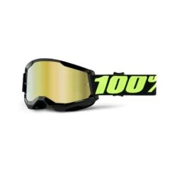 100 Percent Strata 2 MTB Goggles - Summit/Silver Mirror Lens -Ride Shield Shop HP 50421 259 11 3