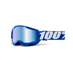 100 Percent Strata 2 Youth Goggles - Blue/Mirror Lens -Ride Shield Shop HP 50521 250 02