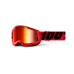 100 Percent Strata 2 Youth Goggles - Orange/Gold Mirror Lens -Ride Shield Shop HP 50521 251 03 2