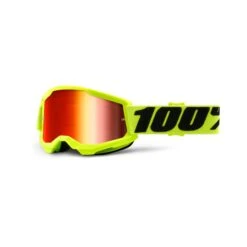 100 Percent Strata 2 Youth Goggles - Orange/Gold Mirror Lens -Ride Shield Shop HP 50521 251 04 2