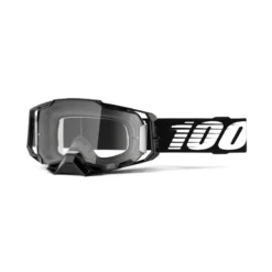 100 Percent Armega MTB Goggle - Black Essential Frame Clear Lens -Ride Shield Shop HP 50700 001 02