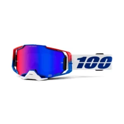 100 Percent Armega MTB Goggles - Genesis/HiPER Red Blue Mirror Lens -Ride Shield Shop HP 50720 358 02