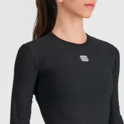 Sportful BodyFit Pro Women's Long Sleeve Base Layer - Black -Ride Shield Shop SF20565BLK3