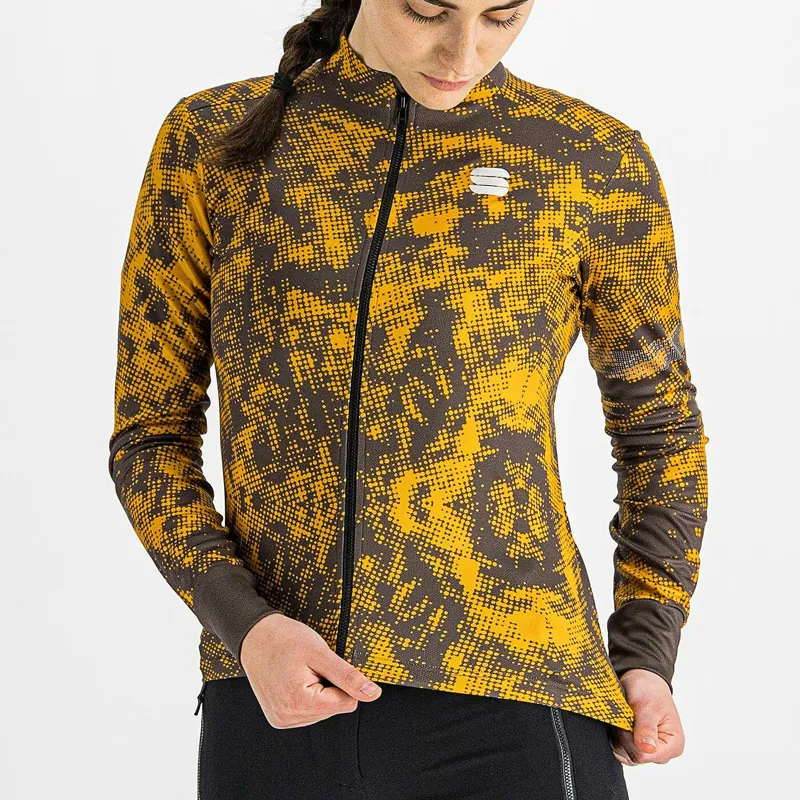 Sportful Escape Supergiara Women's Thermal LS Jersey - Cacao/Golden 11 Sportful Escape Supergiara Women's Thermal LS Jersey - Cacao/Golden - Image 9