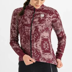Sportful Escape Supergiara Women's Thermal LS Jersey - Red Wine/Mauve -Ride Shield Shop SF21507REDWineMauve 4