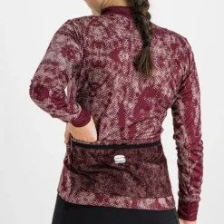 Sportful Escape Supergiara Women's Thermal LS Jersey - Red Wine/Mauve -Ride Shield Shop SF21507REDWineMauve 5