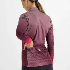 Sportful Rocket Thermal Women's Long Sleeve Jersey - Mauve -Ride Shield Shop SF21536Mauve 6
