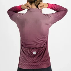 Sportful Rocket Thermal Women's Long Sleeve Jersey - Mauve -Ride Shield Shop SF21536Mauve 9