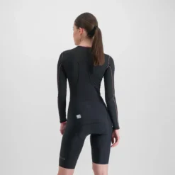 Sportful Midweight Women's Long Sleeve Base Layer - Black -Ride Shield Shop SF21552BLK2