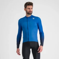 Sportful BodyFit Pro Men's Long Sleeve Jersey - Black/Galaxy Blue -Ride Shield Shop SF22500BLUBLUGalaxyBLU1