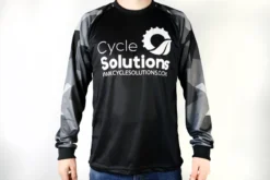 Cycle Solutions Long Sleeve Mountain Bike Jersey - Black/Camo -Ride Shield Shop Solutionsmtbjersey1