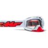 FMF PowerBomb Goggles - Rocket White Frame/Clear Lens -Ride Shield Shop UF5020010100
