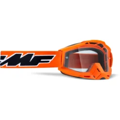 FMF PowerBomb Goggles - Rocket Orange Frame/Clear Lens -Ride Shield Shop UF5020010105