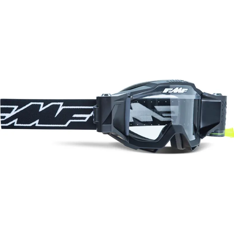 FMF PowerBomb Film System Goggles - Rocket Black Frame/Clear Lens 3 FMF PowerBomb Film System Goggles - Rocket Black Frame/Clear Lens