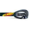 FMF PowerCore Core Goggles - Yellow Frame/Clear Lens -Ride Shield Shop UF5040010101