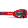 FMF PowerCore Flame Goggles - Navy Frame/Clear Lens -Ride Shield Shop UF5040010103