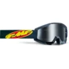 FMF PowerCore Core Youth Goggles - Black Frame/Mirror Silver Lens -Ride Shield Shop UF5050025201