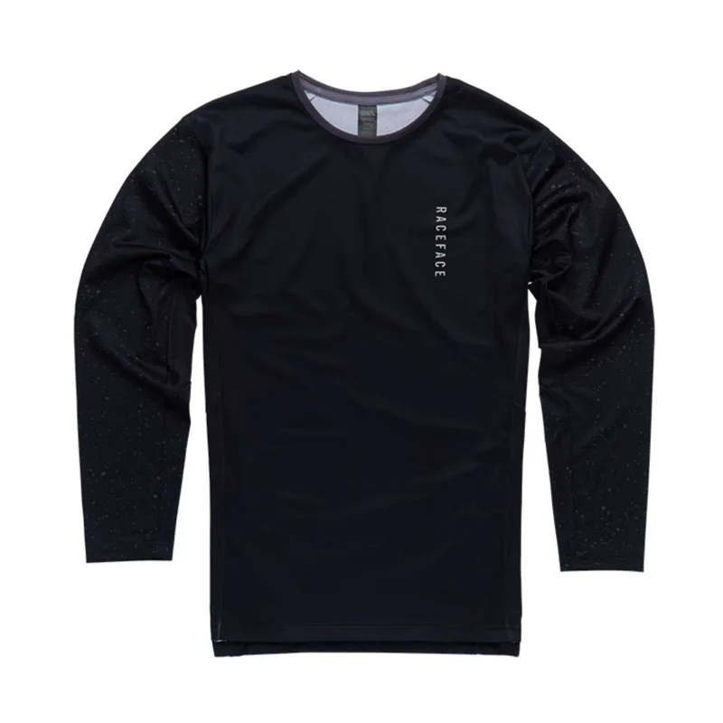 Race Face Indy Men's Long Sleeve MTB Jersey - Black 5 Race Face Indy Men's Long Sleeve MTB Jersey - Black - Image 3